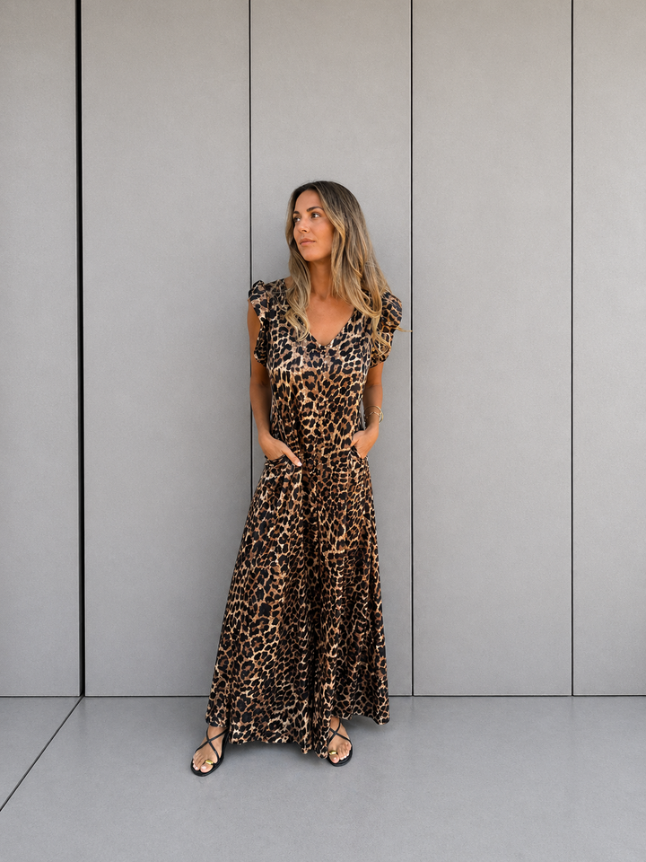 CASSANDRA™ - Trendy V-Neck Jumpsuit