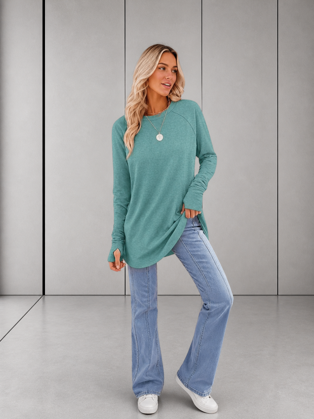 STELLAN™ - Casual Long Sleeve Thumb Hole Top