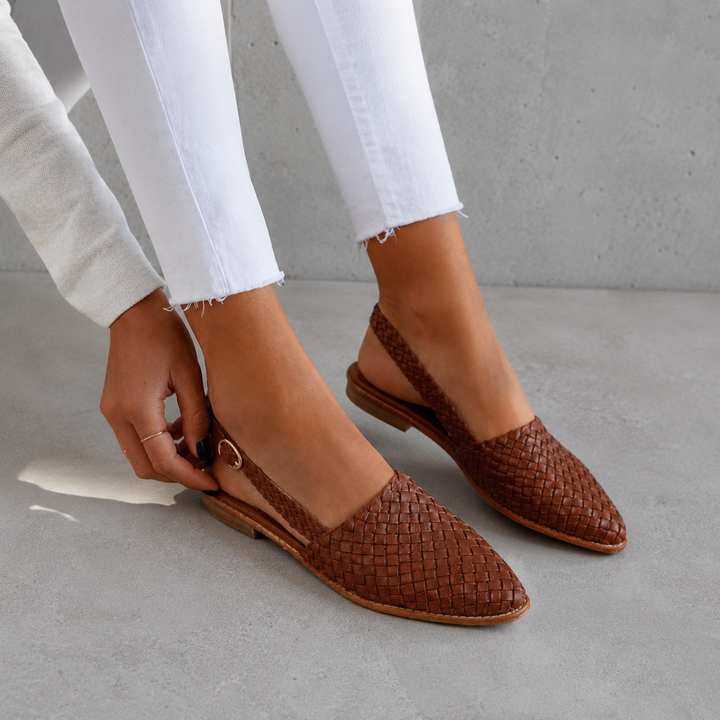 Aurora | Woven Slingback Loafer