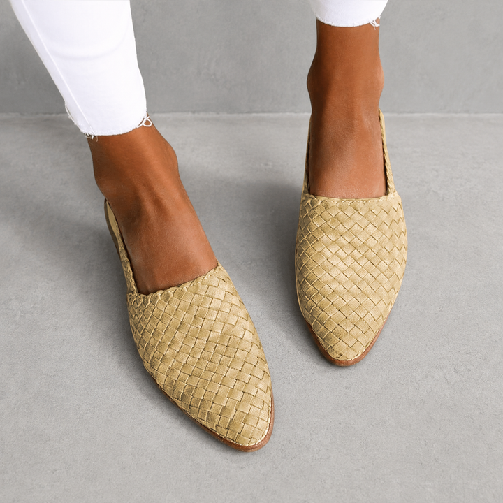 Aurora | Woven Slingback Loafer