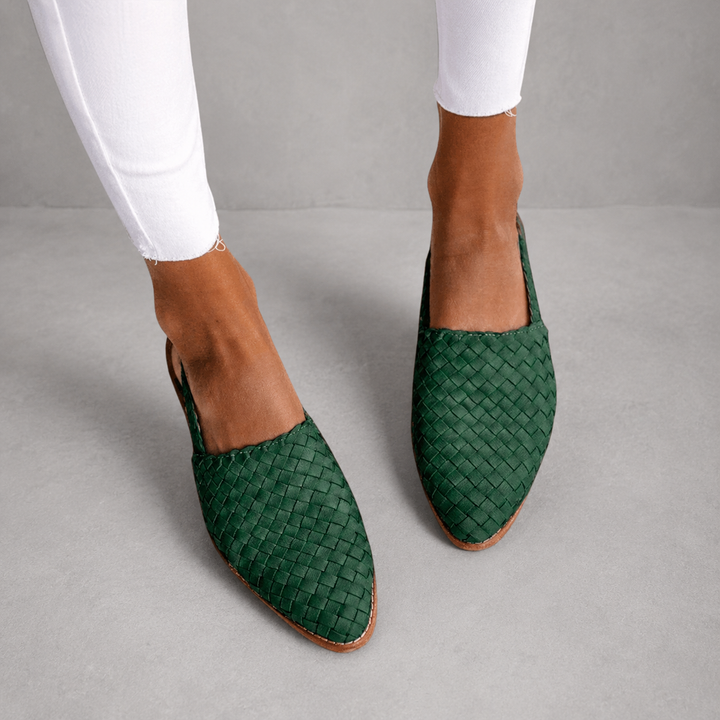 Aurora | Woven Slingback Loafer