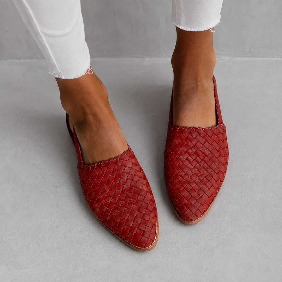 Aurora | Woven Slingback Loafer