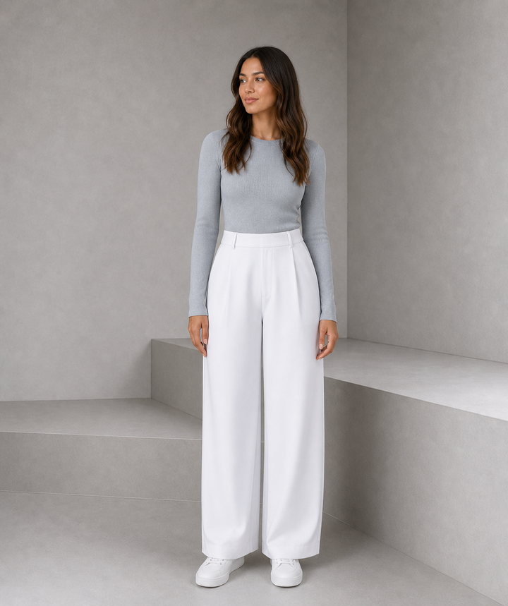 CHARMIE™ - Casual High Waist Straight Leg Pants