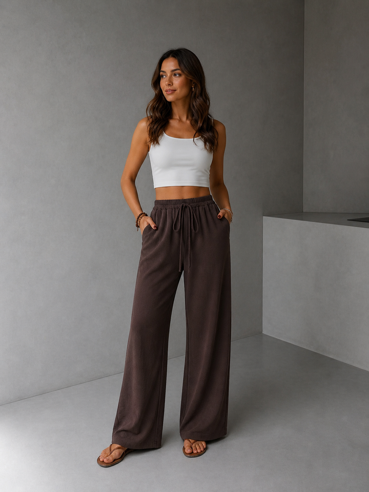 NIKU™ - Casual Wide Leg Drawstring Pants