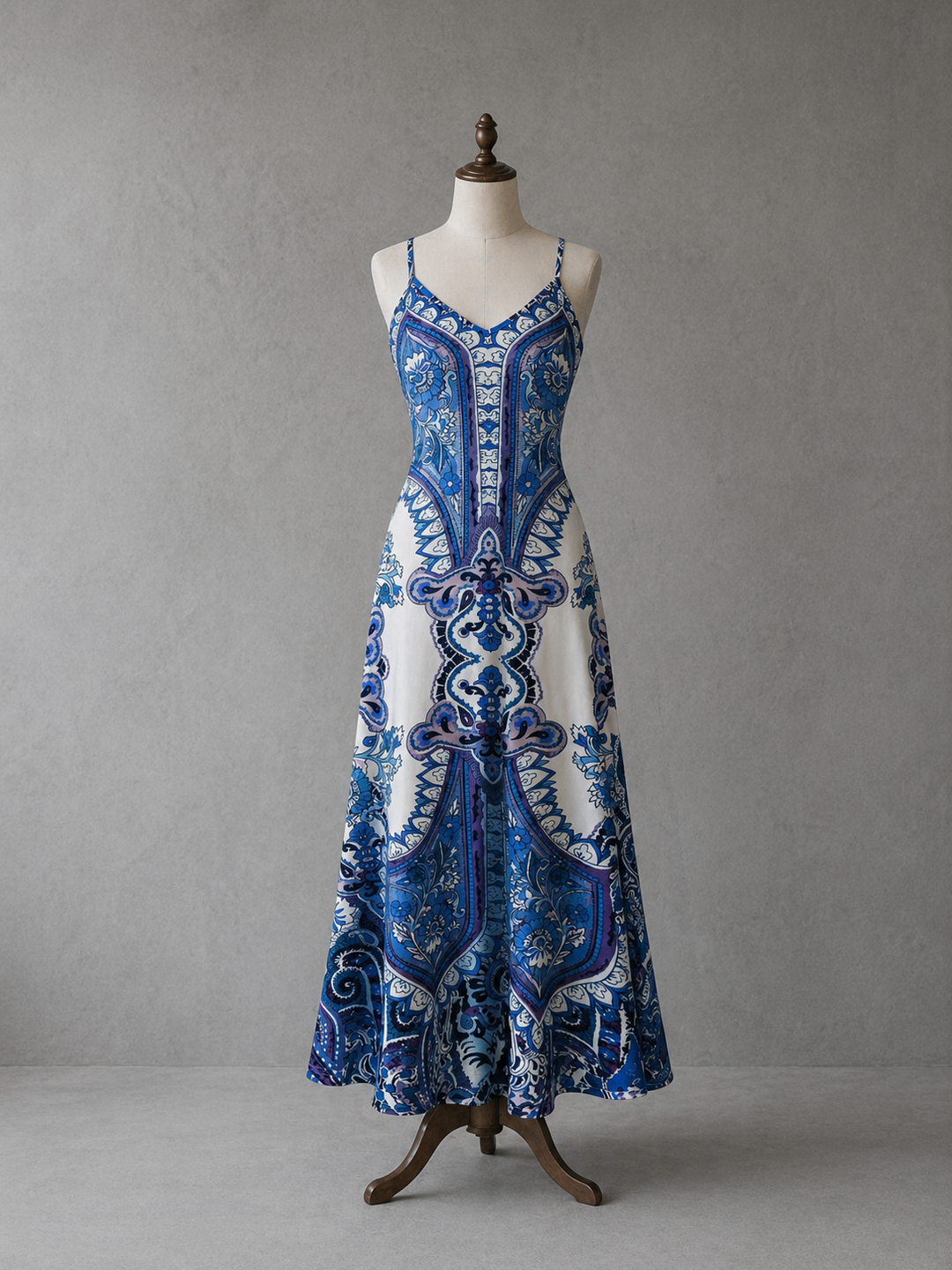OTTILIE™ – Boho Floral Print Sleeveless Dress