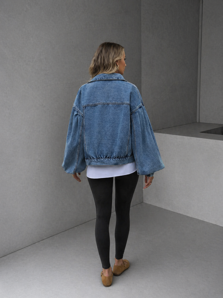 FRANKIE™ – Relaxed Cropped Denim Jacket