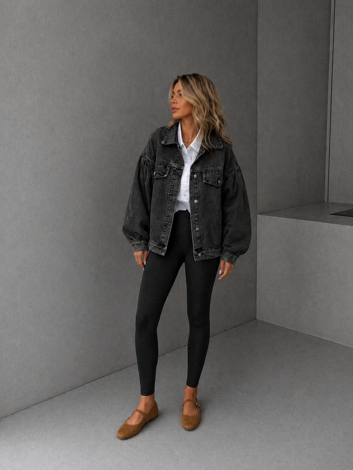FRANKIE™ – Relaxed Cropped Denim Jacket