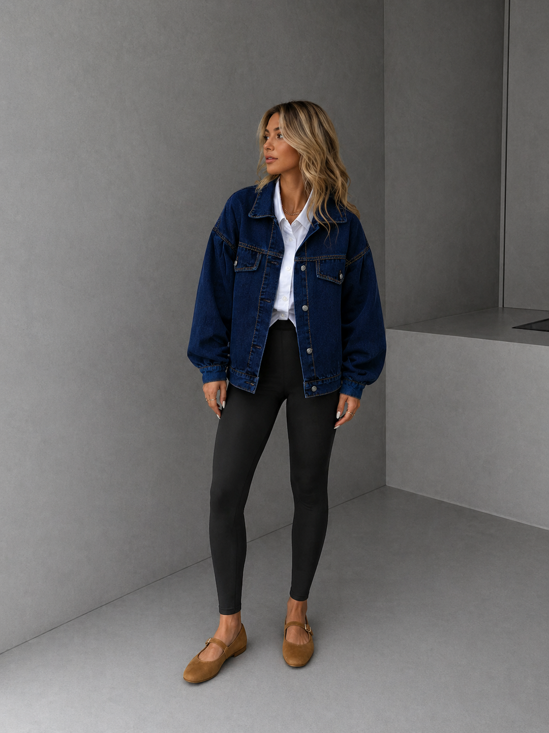 FRANKIE™ – Relaxed Cropped Denim Jacket