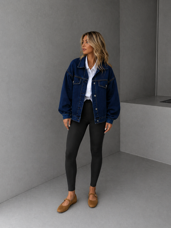 FRANKIE™ – Relaxed Cropped Denim Jacket
