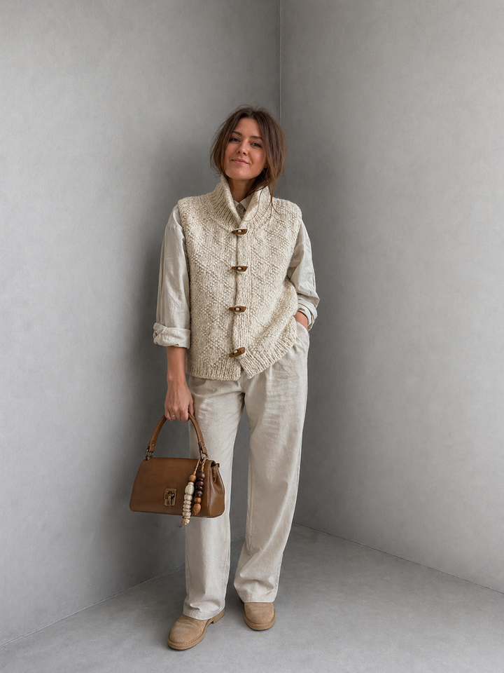 IVY™ - Classic Sleeveless Cardigan