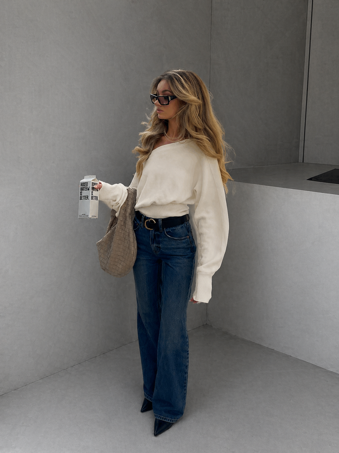 MAGDALENA™ - Chic One Shoulder Long Sleeve Sweater