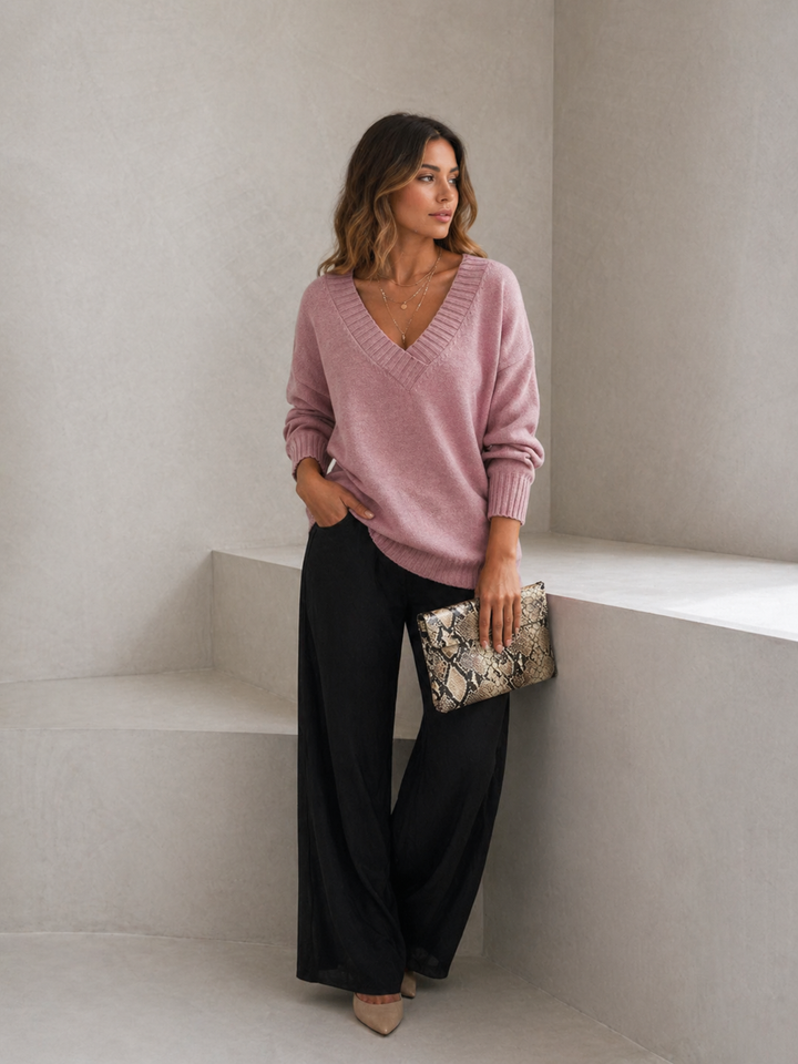 LILLIAN™ - Lightweight V-Neck Sweater