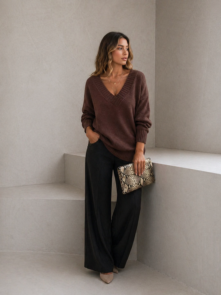 LILLIAN™ - Lightweight V-Neck Sweater