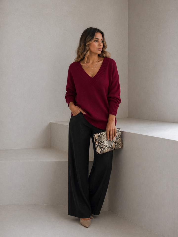 LILLIAN™ - Lightweight V-Neck Sweater
