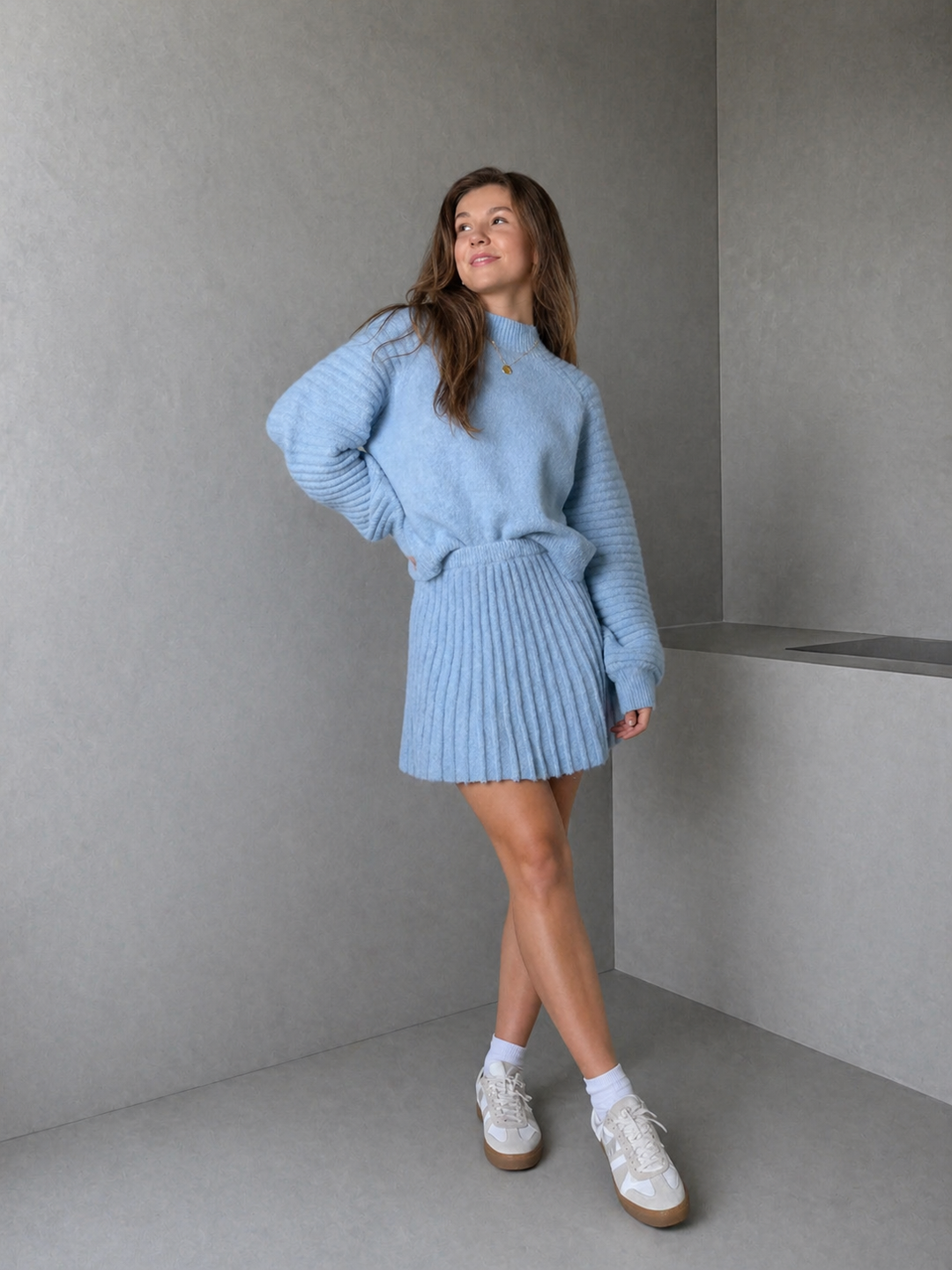 LOUISA™ - Elegant Ribbed Knit Two-Piece Fall Outfit