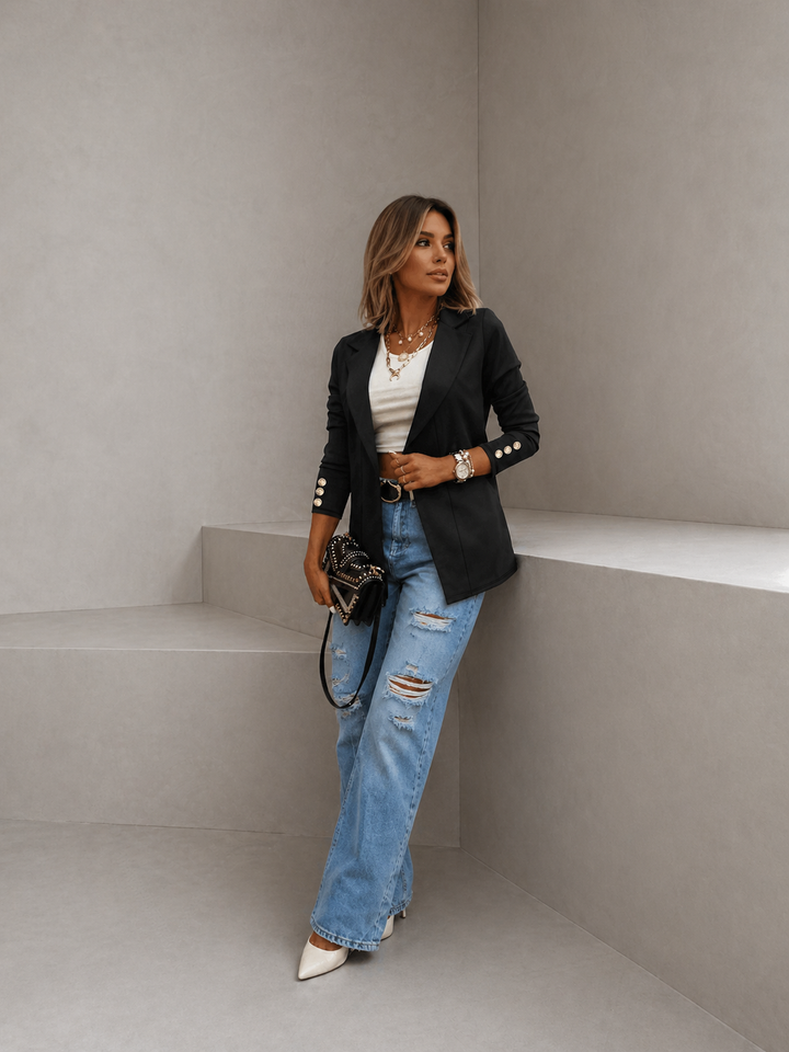 EMMA™ - Chic Open Front Jacket