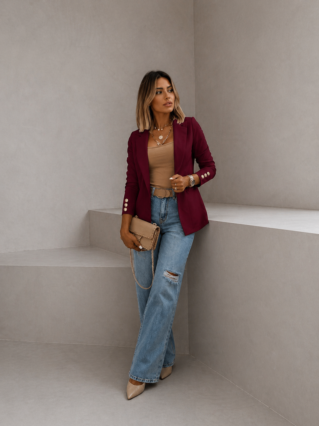 EMMA™ - Chic Open Front Jacket