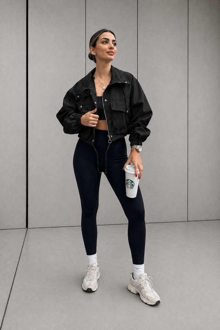 AGAPITA™ – Lightweight Zip-Up Cropped Jacket