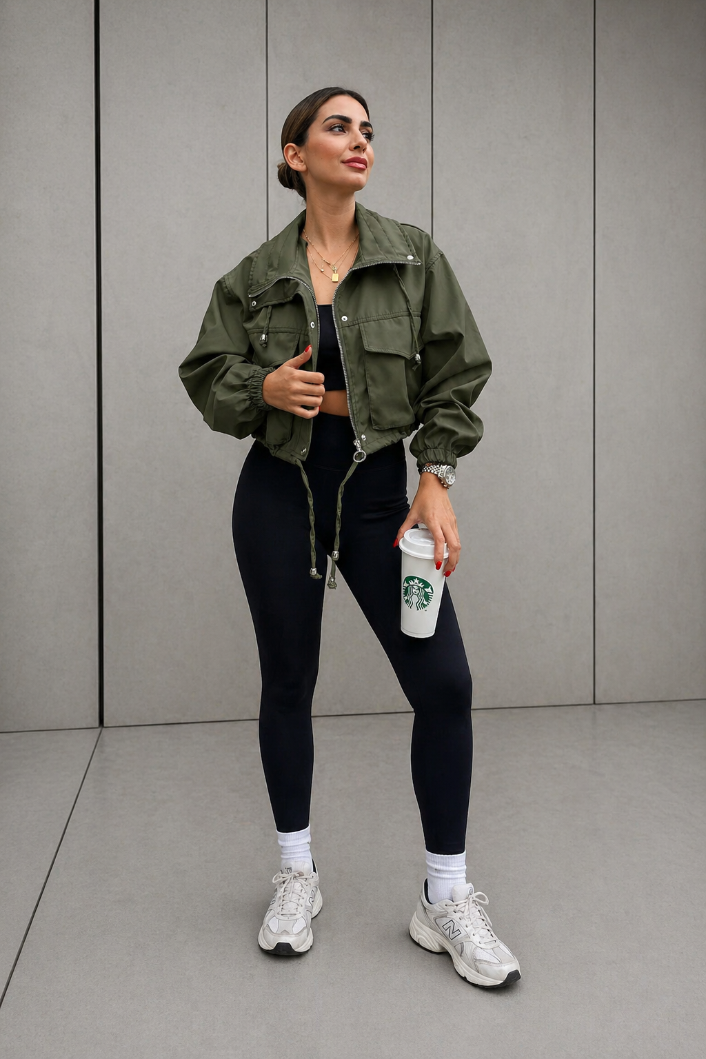 AGAPITA™ – Lightweight Zip-Up Cropped Jacket