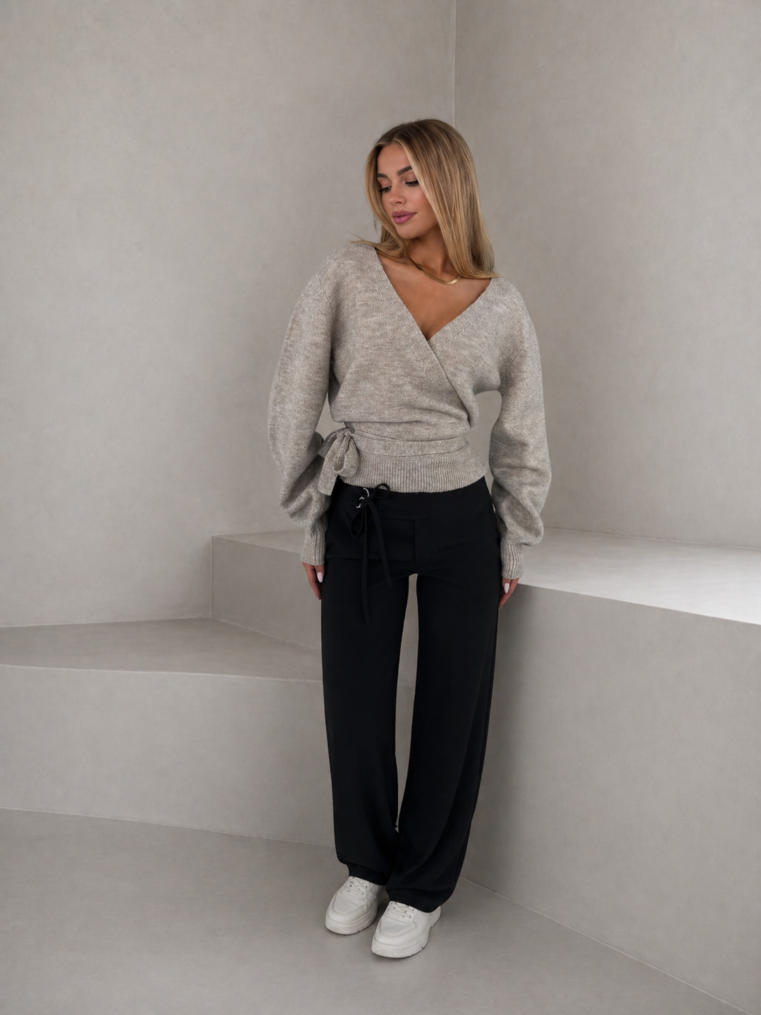 INGRID™ – Women’s V-Neck Knit Cardigan Long Sleeve Fall & Winter Sweater