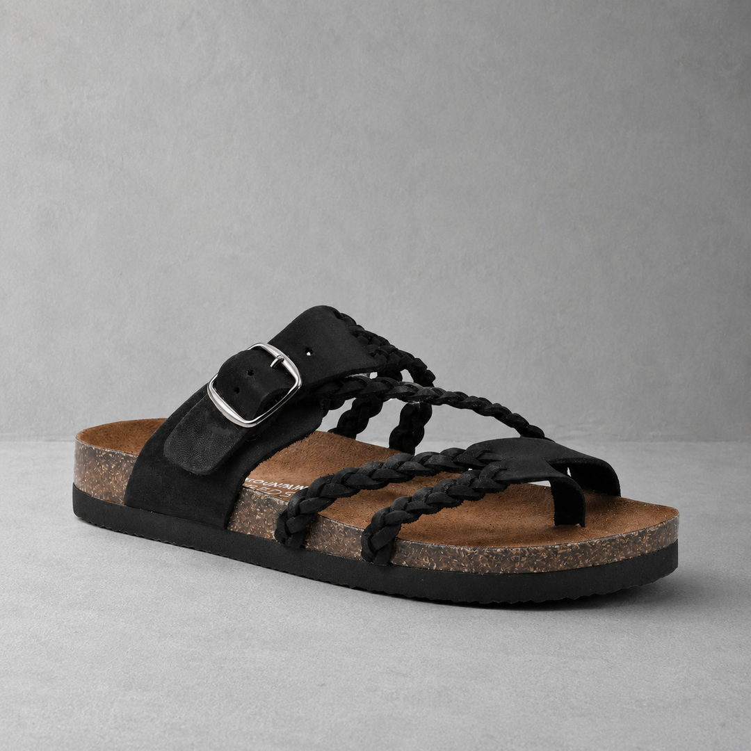 Adriana - Woven Cork Comfort Sandals