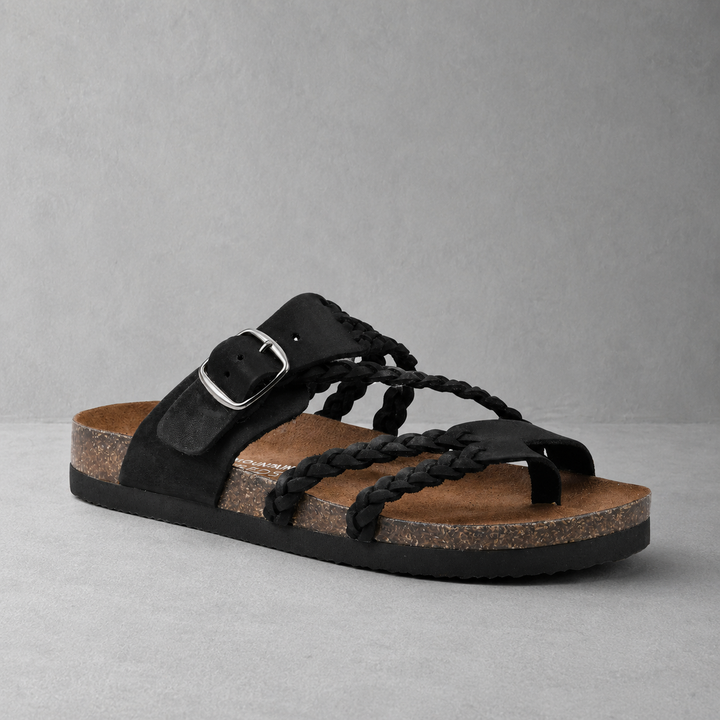 Adriana - Woven Cork Comfort Sandals