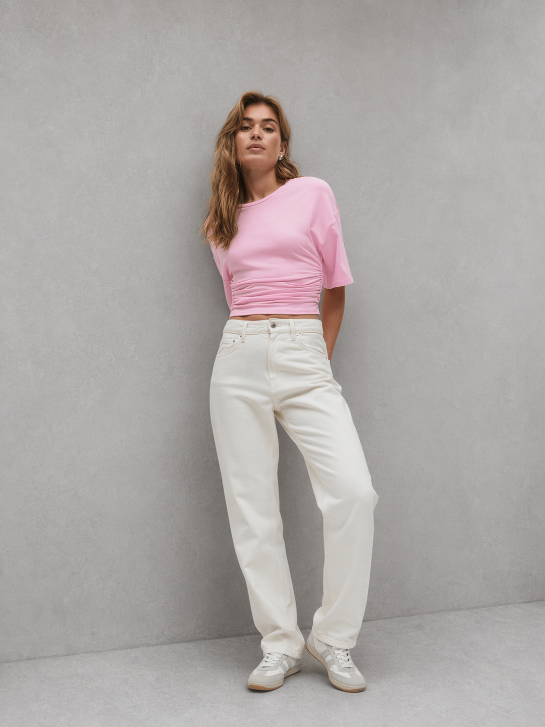 PAMKA™ - Comfy Short Sleeve Waist Fitted Top