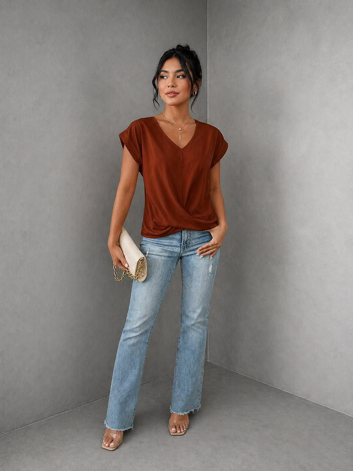 BELLE™ | The Stylish V-Neck Top