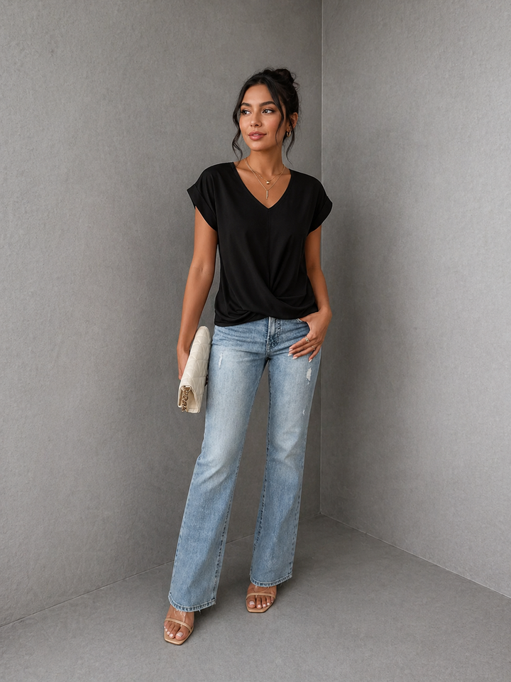 BELLE™ | The Stylish V-Neck Top