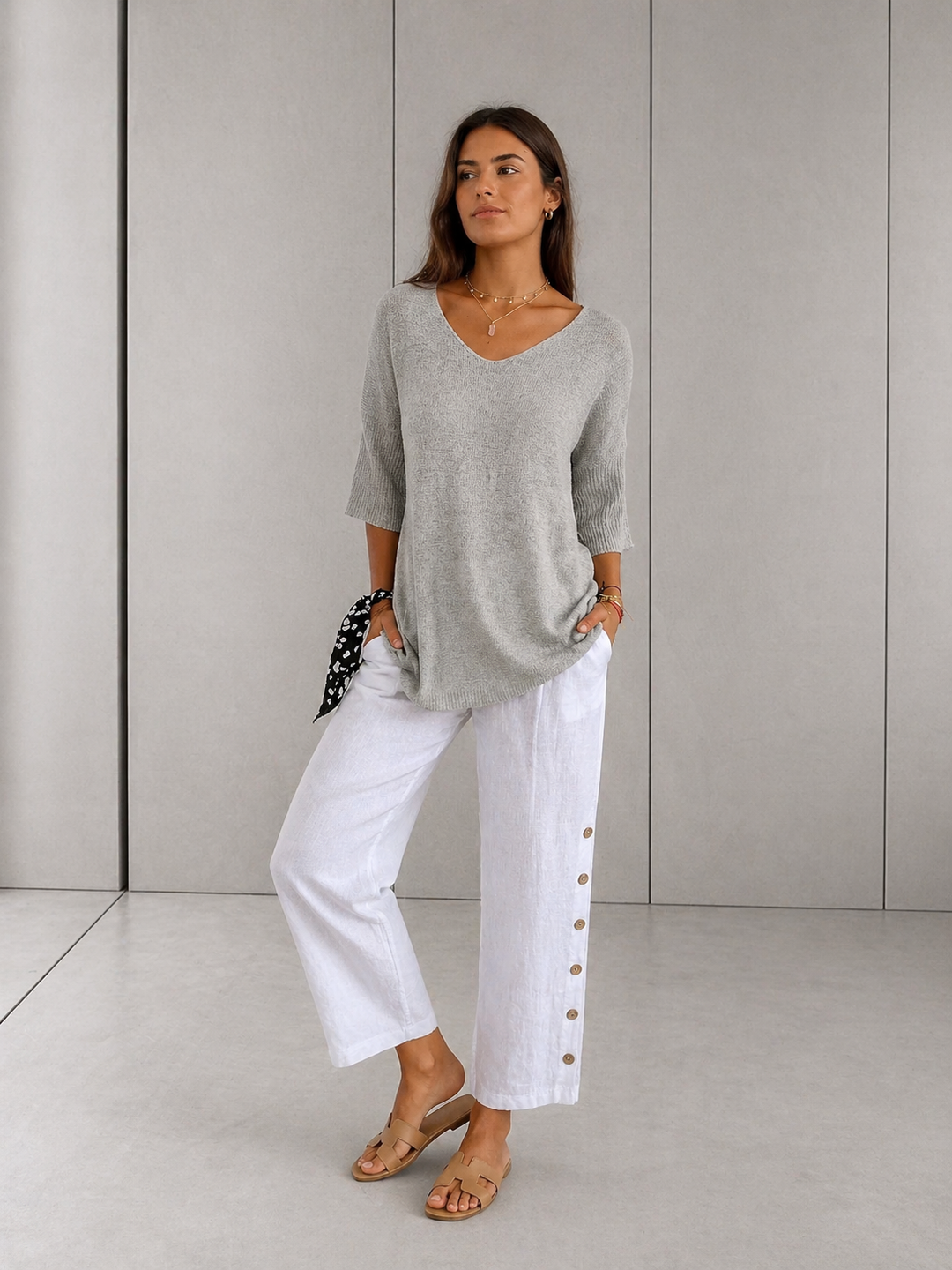 LAUREN™ - Casual V-Neck Top
