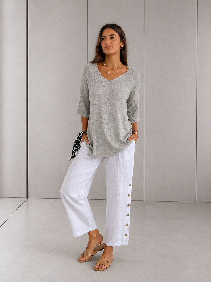 LAUREN™ - Casual V-Neck Top