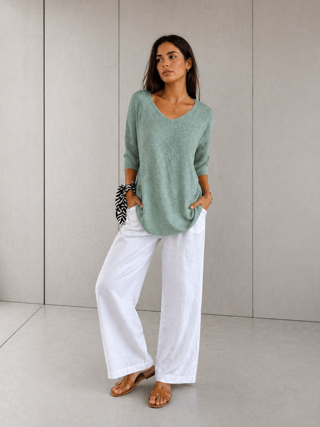 LAUREN™ - Casual V-Neck Top
