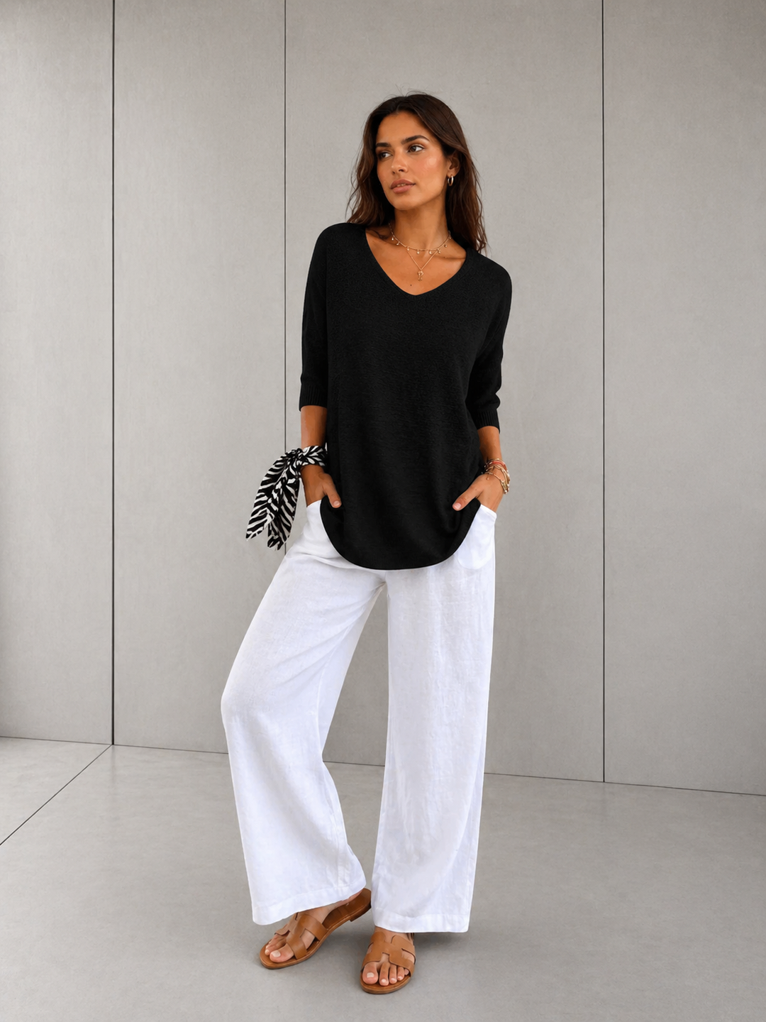LAUREN™ - Casual V-Neck Top
