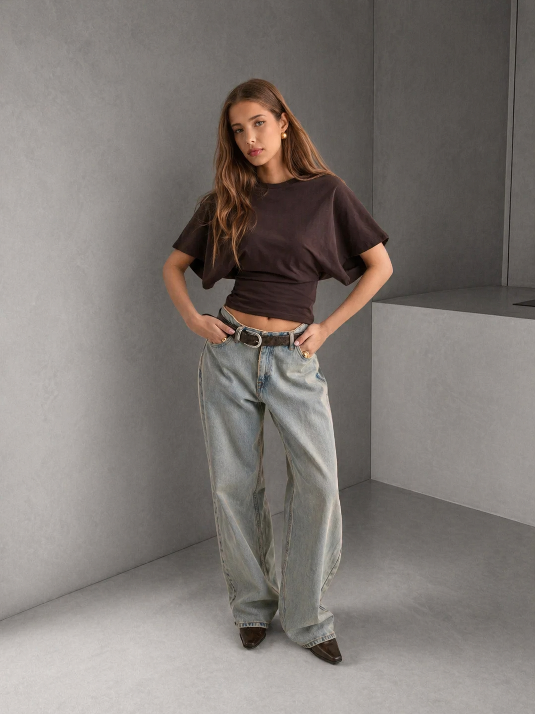 RAZI™ - Casual Fitted Half Sleeve Round Neck Top
