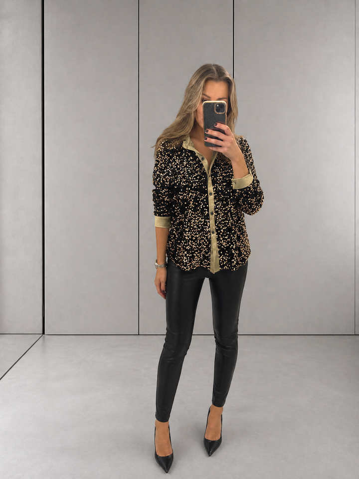 CIARA™ - Shimmer Sequin Shirt