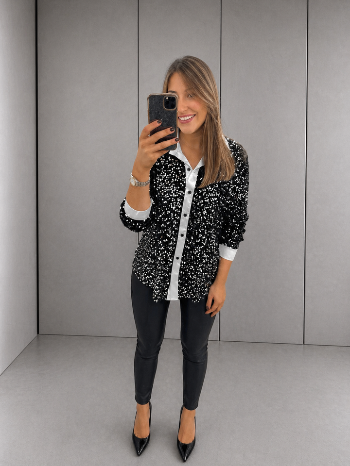 CIARA™ - Shimmer Sequin Shirt