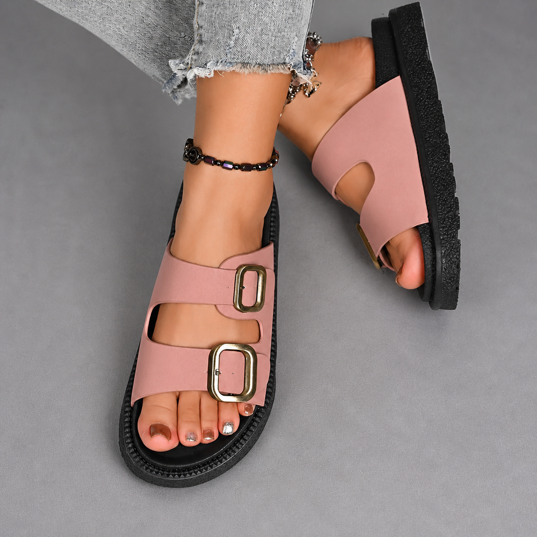 LALAINE™ – Chic Two-Strap Summer Platform Sandals