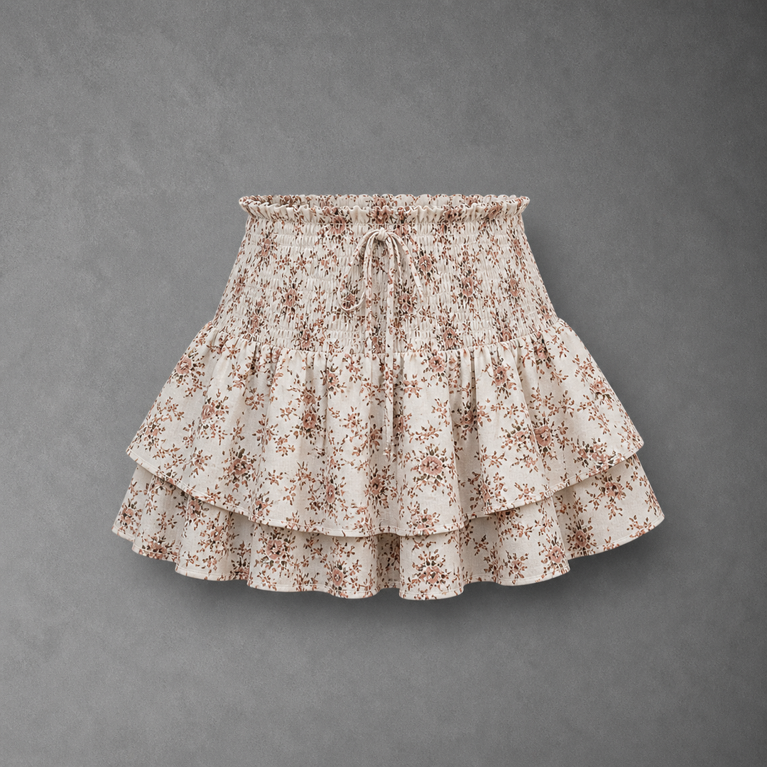 LUNINGNING™ – Lightweight Shirred Layered Summer Skort