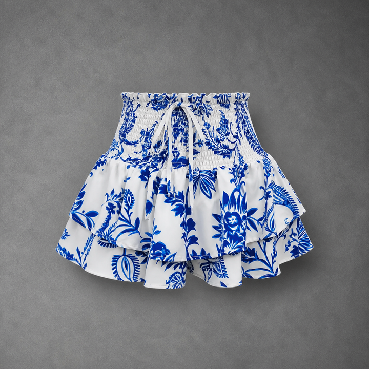 LUNINGNING™ – Lightweight Shirred Layered Summer Skort