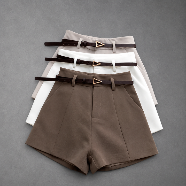 RACHELLE™ – Sleek High-Waist Shorts