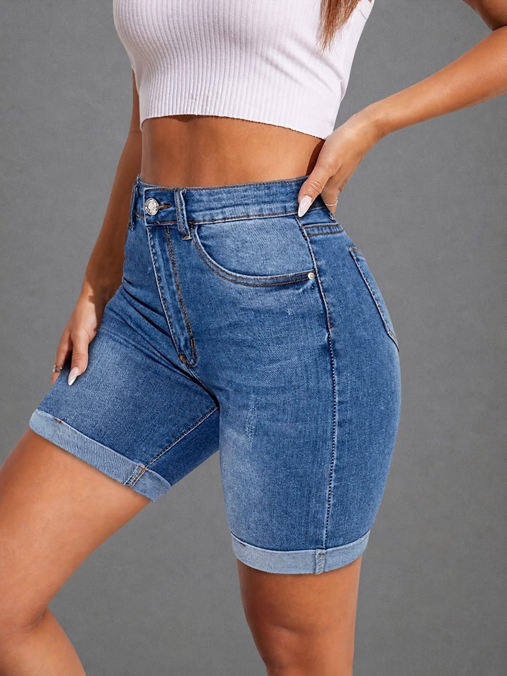 RAPHAELLE™ - Stretch-Fit Bermuda Jean Short