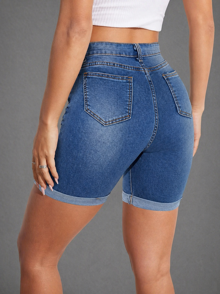 RAPHAELLE™ - Stretch-Fit Bermuda Jean Short