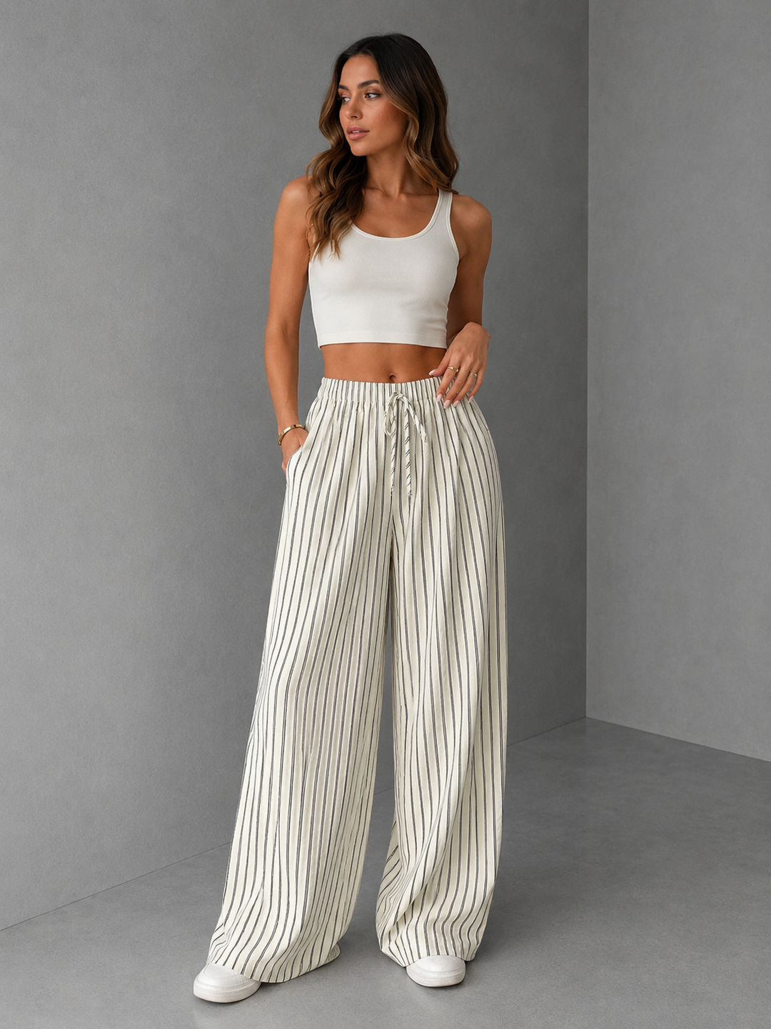 TAITE™ - Simple Summer Striped Relaxed Fit Buttom