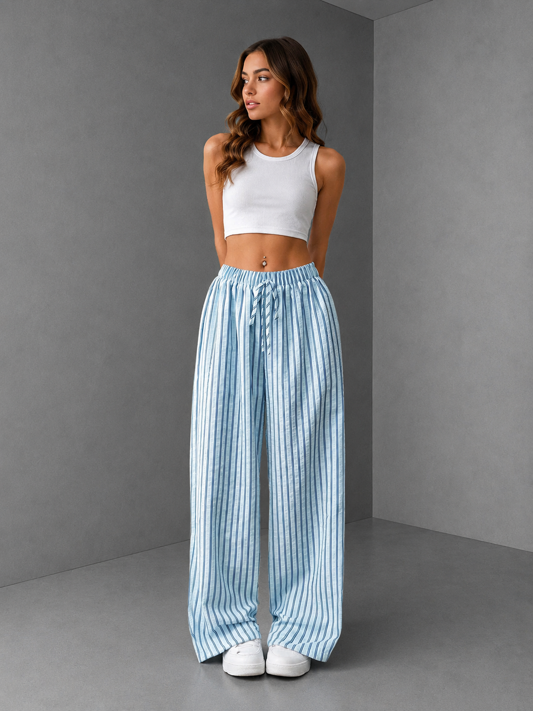 TAITE™ - Simple Summer Striped Relaxed Fit Buttom