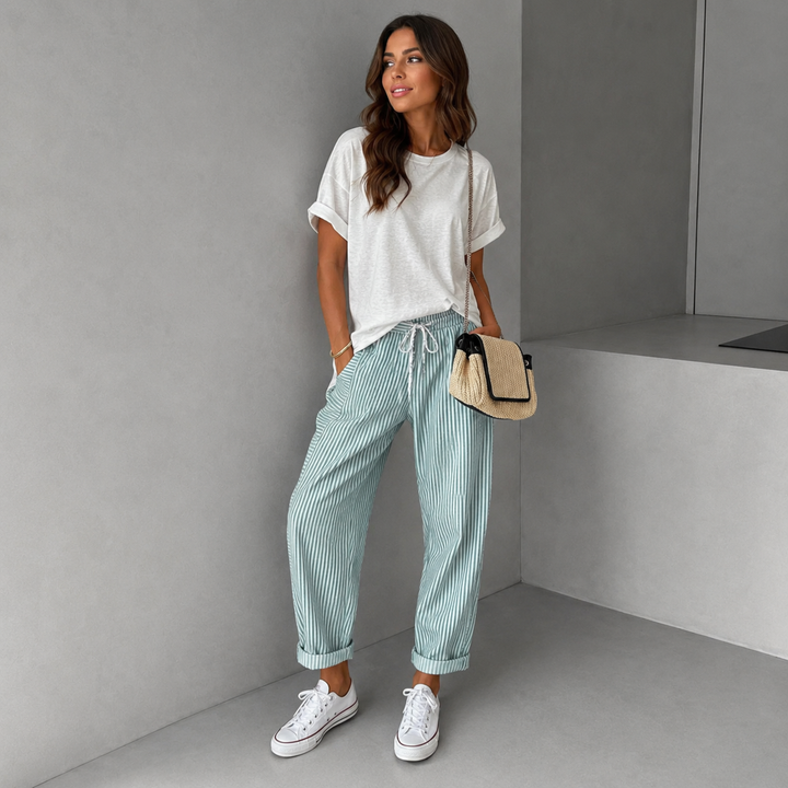 FLORIANE™ - Relaxed Boho Stripe Pants