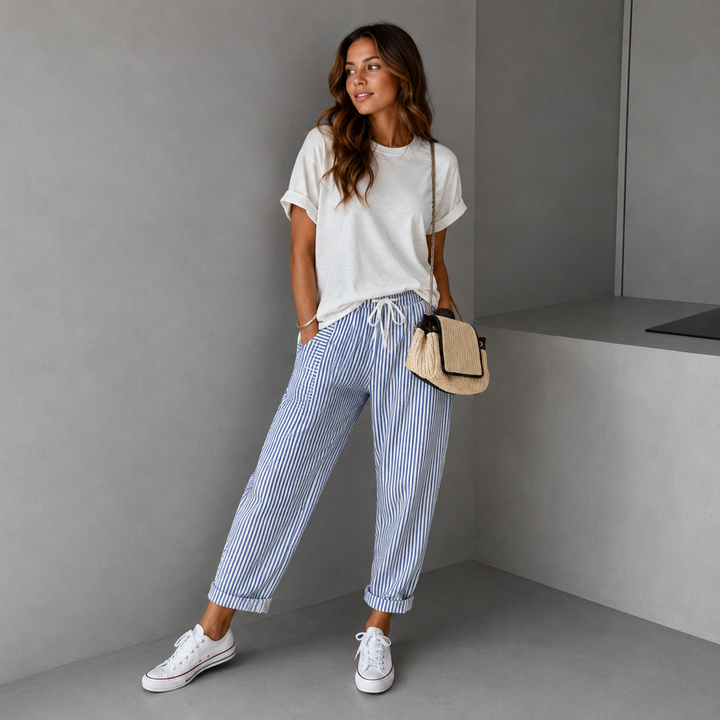 FLORIANE™ - Relaxed Boho Stripe Pants