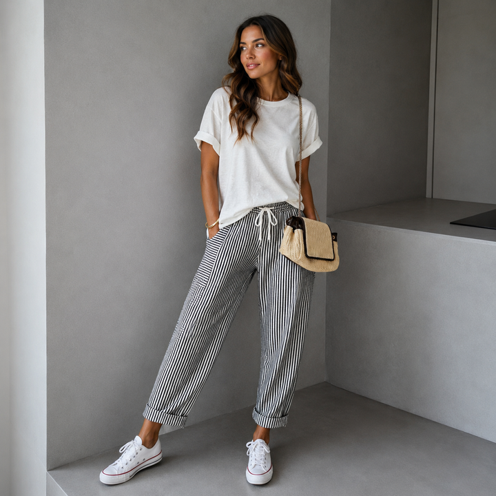 FLORIANE™ - Relaxed Boho Stripe Pants