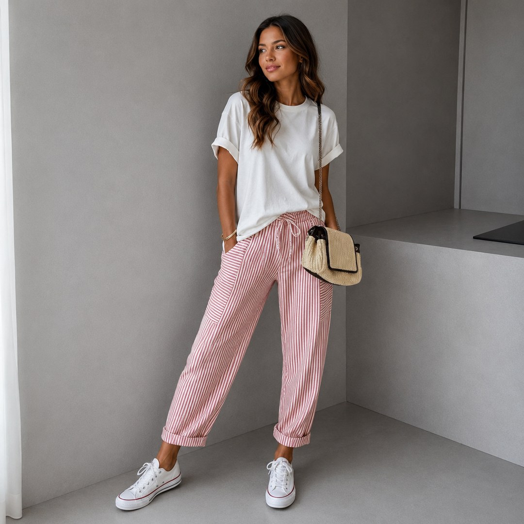FLORIANE™ - Relaxed Boho Stripe Pants