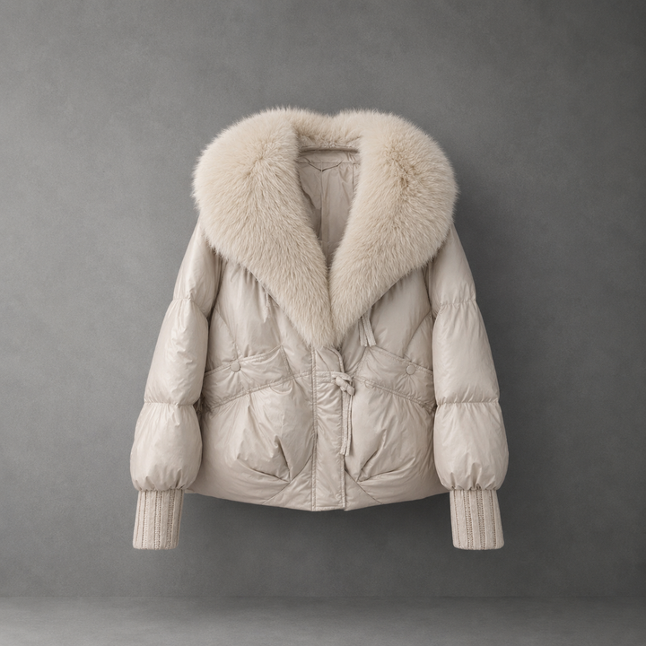 ELIZA™ - Winter Short Fur Collar  Jacket