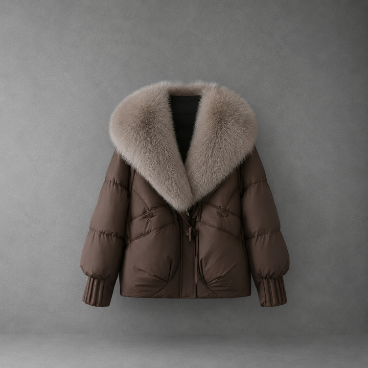 ELIZA™ - Winter Short Fur Collar  Jacket